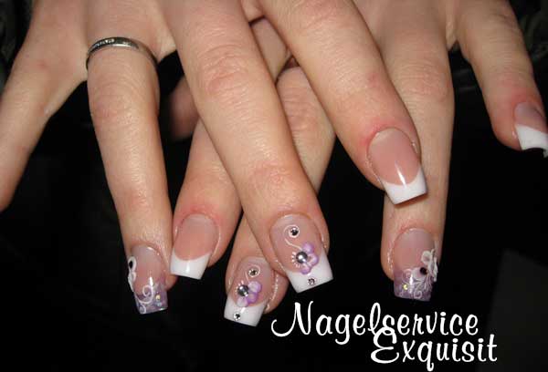 French Maniküre Modellage mit Nailart