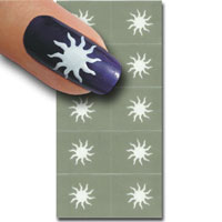 Nagellack Schablonen