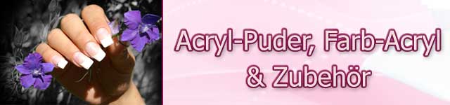 Acryl-Puder und Zubehör