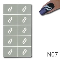 Nagellack Schablone Design 7