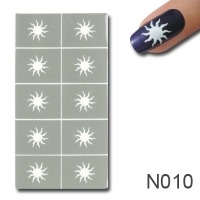 Nagellack Schablone Design 10