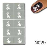 Nagellack Schablone Design 29