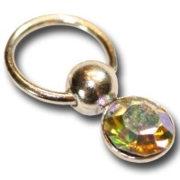 Nail-Art Piercing Diamant irisierend