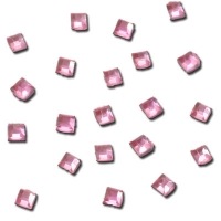 Strass rosa quadratisch